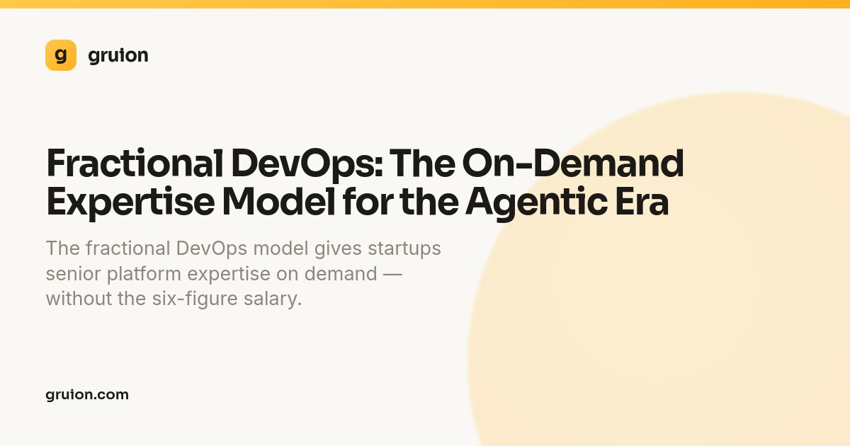 Fractional DevOps: The On-Demand Expertise Model for the Agentic Era