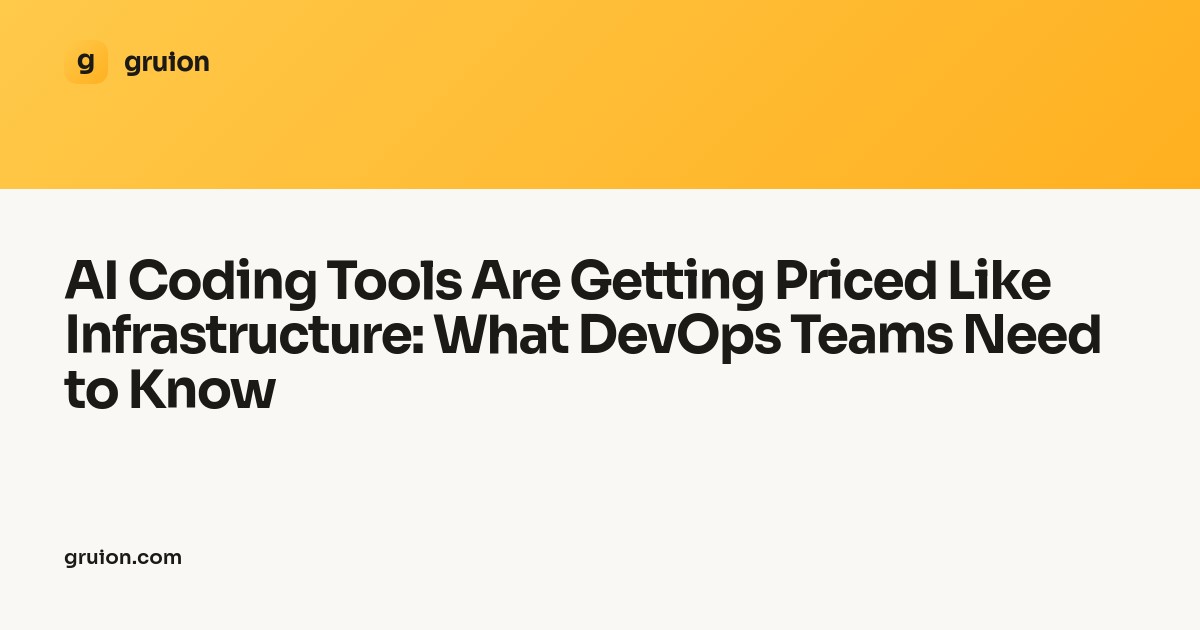 AI Coding Tools Are Getting Priced Like Infrastructure: What DevOps Teams Need to Know